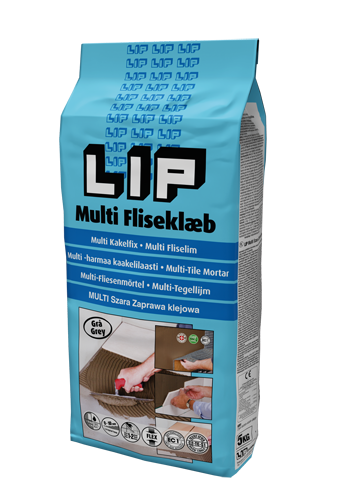 LIP Multi Fliseklæb, grå 5 kg
