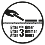 Klar til fliselægning efter min. 3 timer.