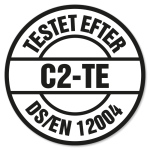 Testet efter DS/EN 12004. C2-TE.