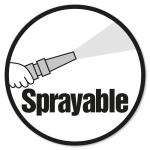 Sprayable.