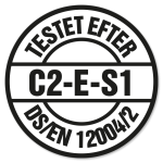 Testet efter DS/EN 12004/2. C2-E-S1.