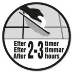 Klar til fugning efter 2-3 timer.
