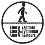 Gangbar efter 8-12 timer.