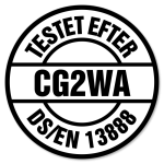 Testet efter DS/EN 13888. CG2WA.