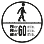 Gangbar efter 60 min.