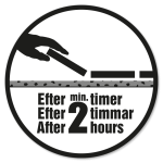 Klar til fliselægning efter min. 2 timer.