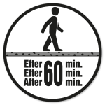 Gangbar efter 60 min.