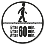 Gangbar efter 60 min.