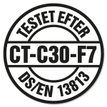 Testet efter DS/EN 13813. CT-C30-F7.