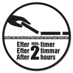 Klar til fliselægning efter min. 2 timer.