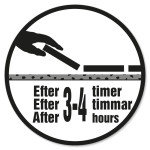 Klar til fliselægning efter 3-4 timer.