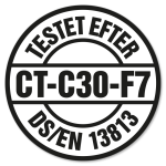 Testet efter DS/EN 13813. CT-C30-F7.
