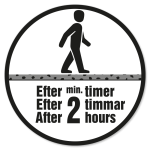 Gangbar efter min. 2 timer.
