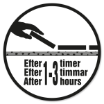 Klar til fliselægning efter 1-3 timer.