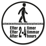 Gangbar efter 2-4 timer.