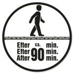 Gangbar efter ca. 90 minutter.