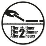 Klar til fliselægning efter min. 2 timer.