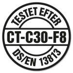 Testet efter DS/EN 13813. CT-C30-F8.