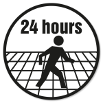 Gangbar efter 24 timer.
