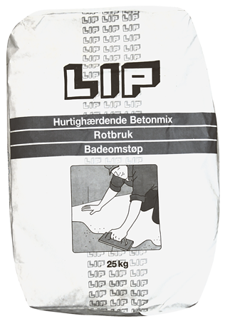 LIP Hurtighærdende Betonmix 25 kg (S)
