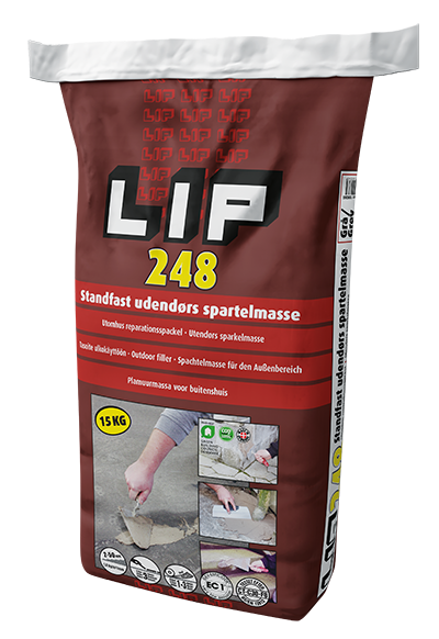 LIP 248 Standfast udendørs spartelmasse 15 kg (M)