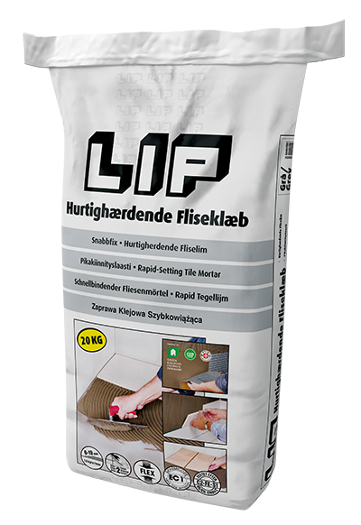 LIP Hurtighærdende Fliseklæb 20 kg (M)