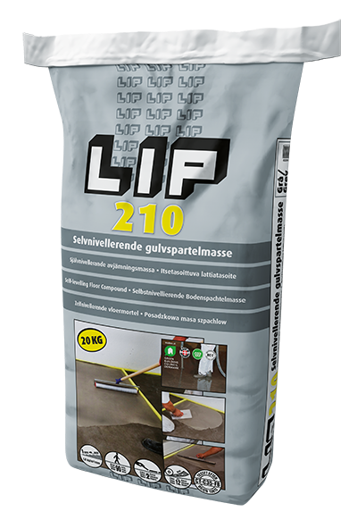 LIP 210 Gulvspartelmasse 20 kg (S)