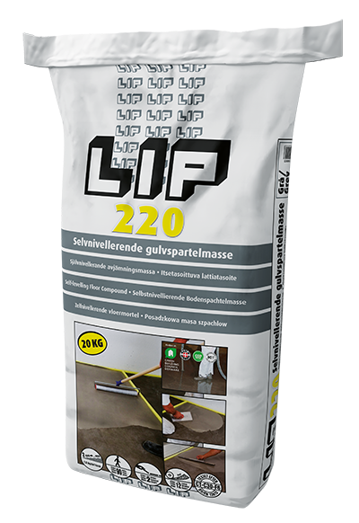 LIP 220 Gulvspartelmasse kg (M)
