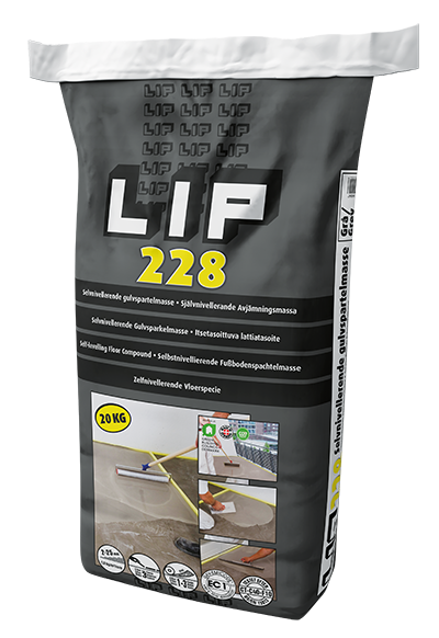 LIP 228 Gulvspartelmasse 20 kg (M)