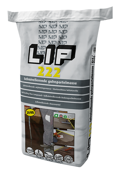 LIP 222 Gulvspartelmasse 20 kg (S)