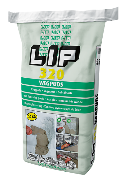 LIP 320 Vægpuds 20 kg (M)