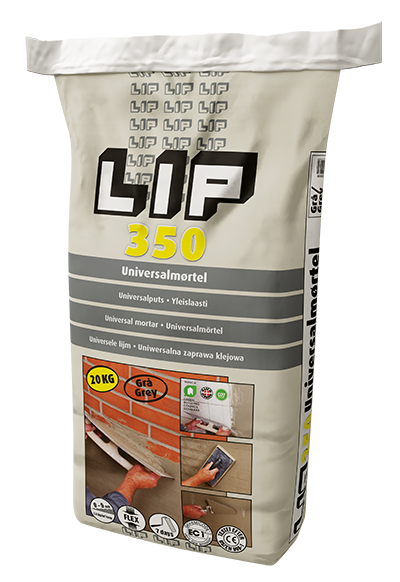 LIP 350 Universalmørtel - Grå 20 kg (S)