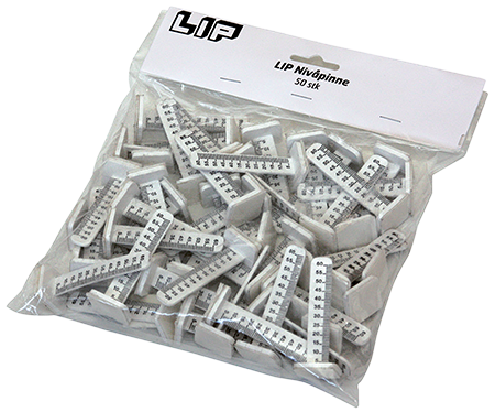 LIP Niveaupinde 50 stk. (M)