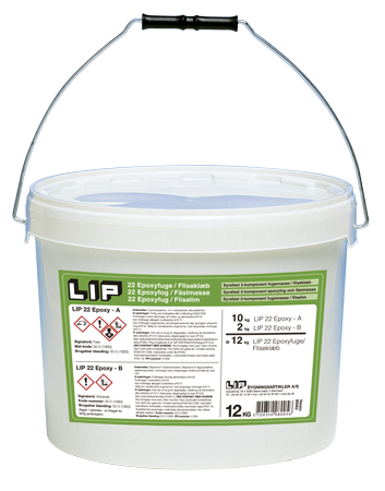 LIP 22 Epoxy Fliseklæb 12 ltr. (S)